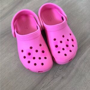 CROCS Kids Bright Pink Classic Clogs